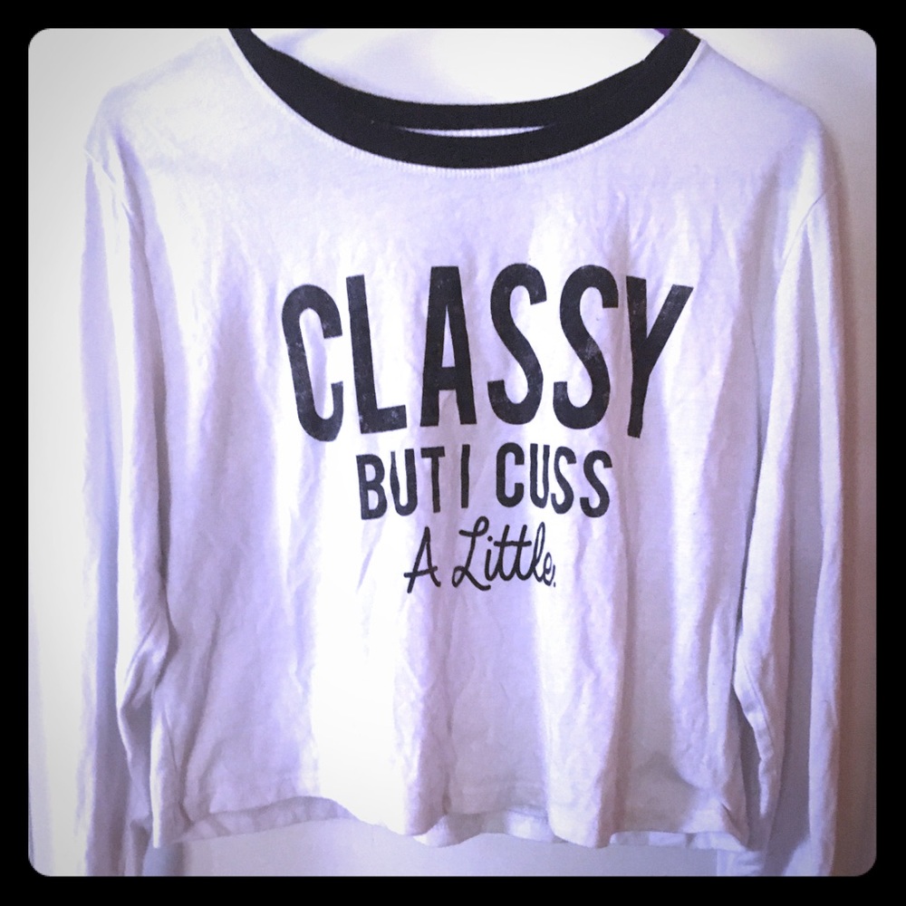 Long sleeve crop top